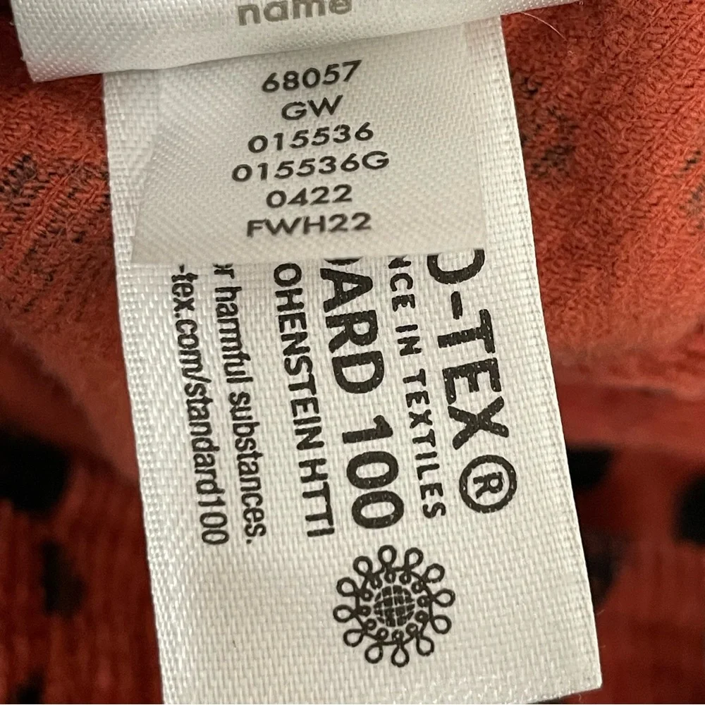 Hanna Anderson Corduroy Overalls. Animal print. Burnt Orange Size 12-18 Month - Picture 13 of 13